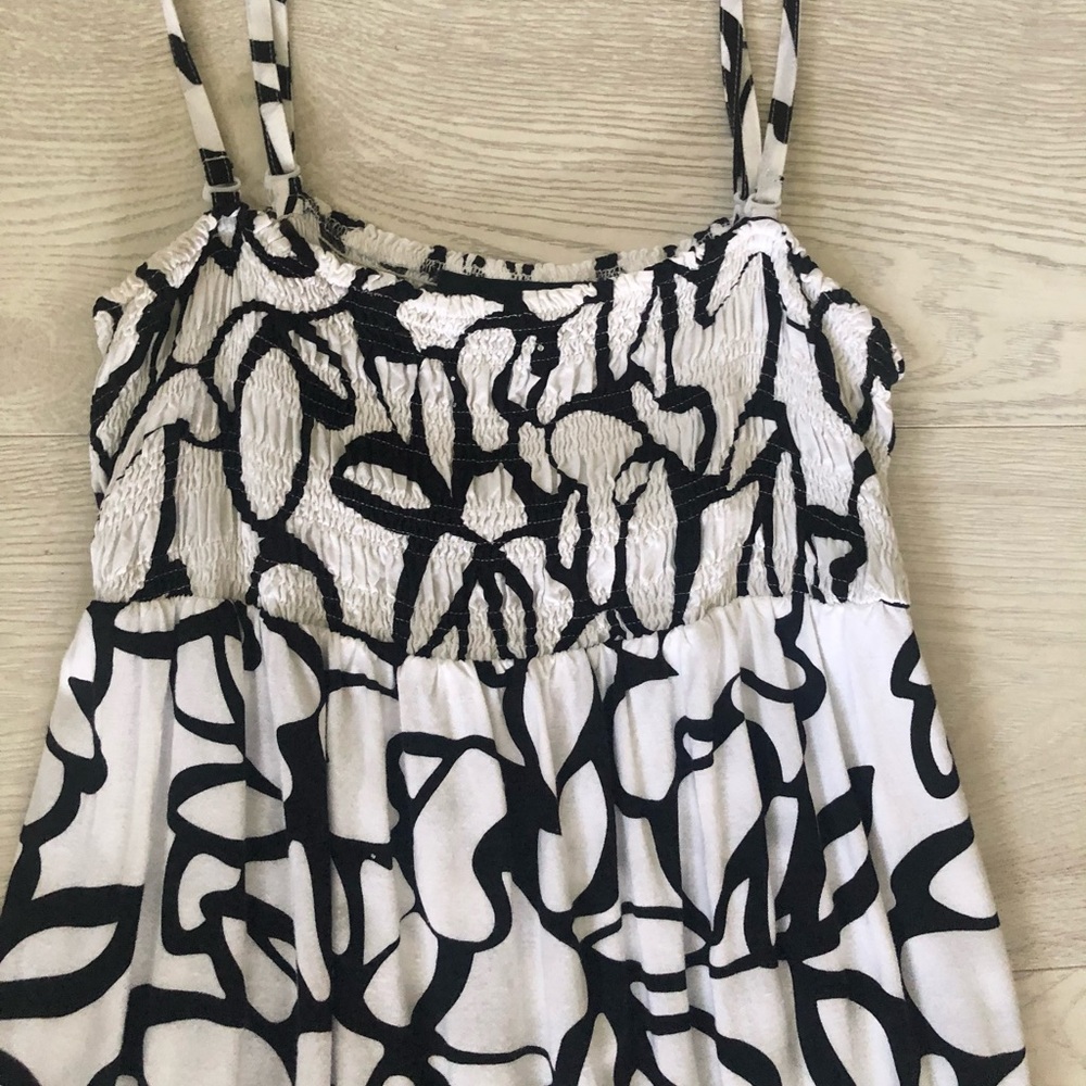 INC International Concepts Maxi Smocked Ruffle Dress - Picture 14 of 16